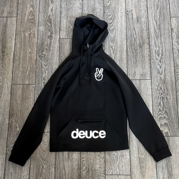 Deuce Black Men's Athletic Zip Hoodie - Picture 1 of 5